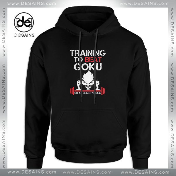 Cheap Graphic Hoodie Training to Beat Goku Dragon Ball