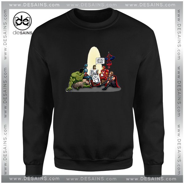 How I Saved The World Jesus Sweatshirts The Avengers Christmas