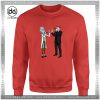 Cheap Graphic Sweatshirt Funny Rick And Archer With Drink Wine Size S-3XL
