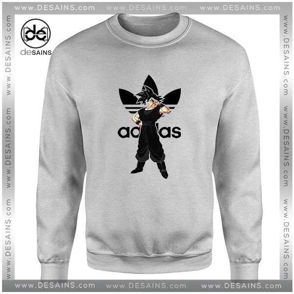 Cheap Graphic Sweatshirt GokuDibdas Adidas Parody Logo