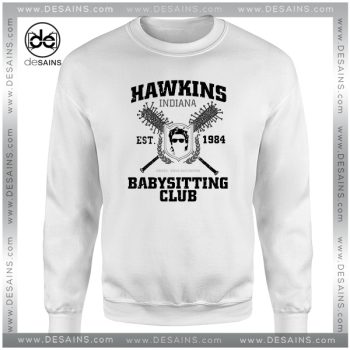 Cheap Graphic Sweatshirt Hawkins Babysitting Club Inspired by Stranger Things