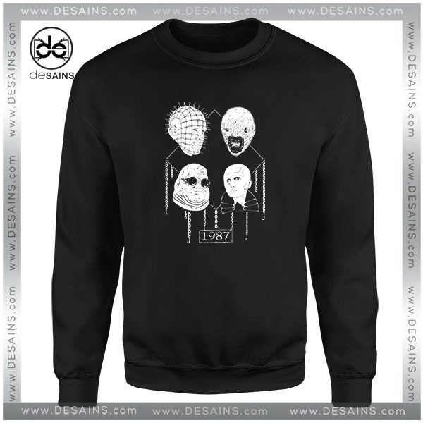 Cheap Graphic Sweatshirt Hellraiser Welcome to Hell 1987