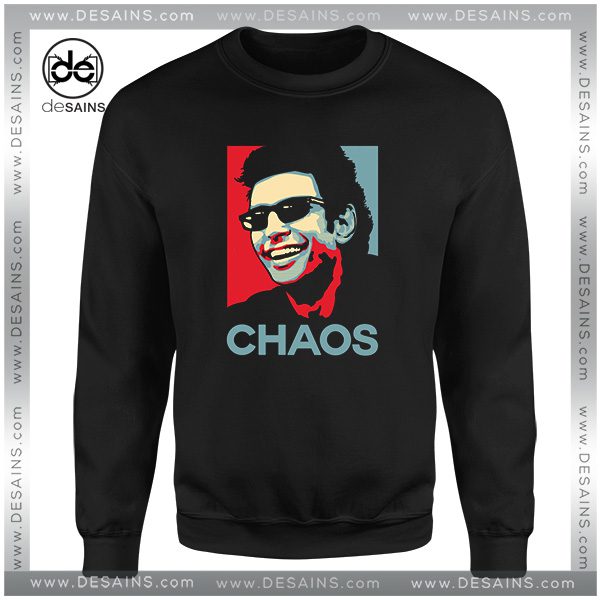 Cheap Graphic Sweatshirt Ian Malcolm Chaos Poster