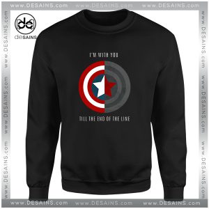 Cheap Graphic Sweatshirt Im With You Till The End Of The Line