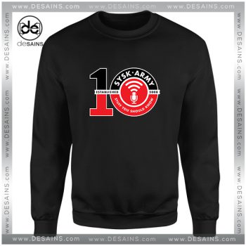 Cheap Graphic Sweatshirt SYSK Army 10 Year Logo
