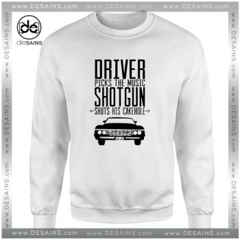 Cheap Graphic Sweatshirt Supernatural Driver Picks The Music Shotgun Shuts