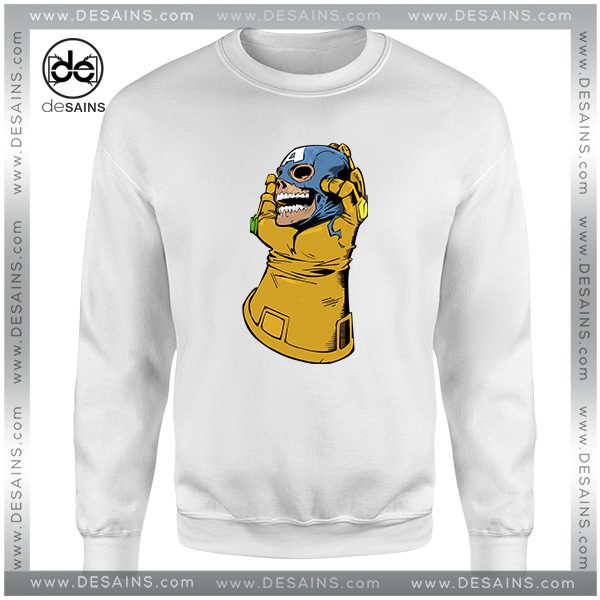 Cheap Graphic Sweatshirt Thanos Kill Captain America