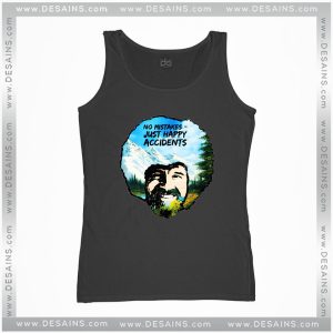 Cheap Graphic Tank Top Bob Ross No Mistakes Just Happy Accidents