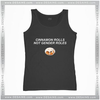 Cheap Graphic Tank Top Cinnamon Rolls Not Gender Roles
