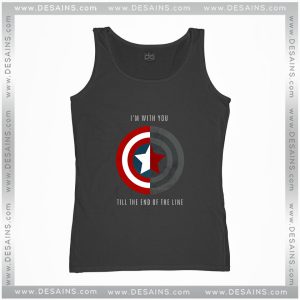 Cheap Graphic Tank Top Im With You Till The End Of The Line
