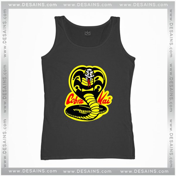 Cheap Graphic TV Series Tank Top Karate Kid Cobra Kai Dojo Logo Size S-2XL