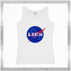 Cheap Graphic Tank Top NASA Lies Logo Funny