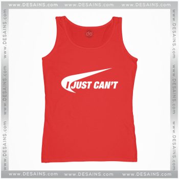 Cheap Graphic Tank Top Nike Parody I Just Can't