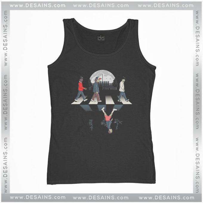 Cheap Graphic Tank Top Stranger Things Upside Down Abbey Road