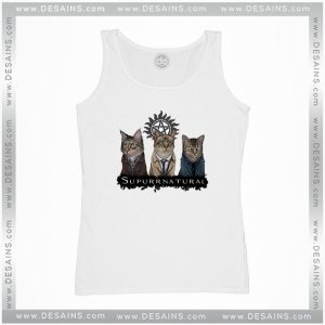 Cheap Graphic Tank Top Supurrnatural Cat Supernatural TV Series