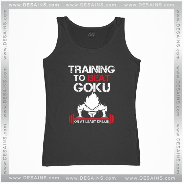 Cheap Graphic Tank Top Training to Beat Goku Dragon Ball