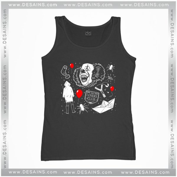 Cheap Graphic Tank Top Welcome to Derry Pennywise