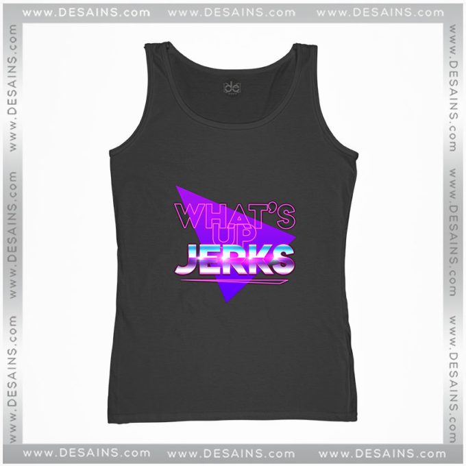 Cheap Graphic Tank Top Whats Up Jerks Funny Sarcastic