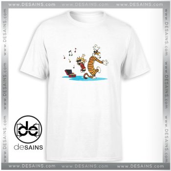 Buy Tee Shirt Calvin and Hobbes Dance and Happy