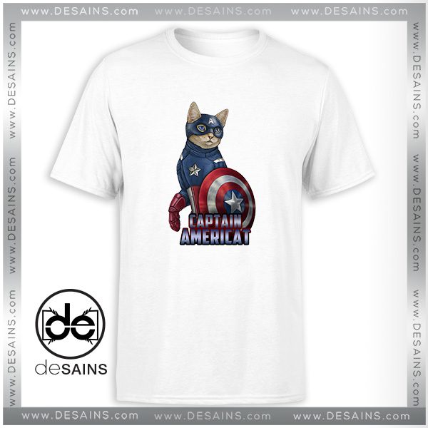Cheap Tee Shirt Catvengers Cat Captain America Tshirt Size S-3XL