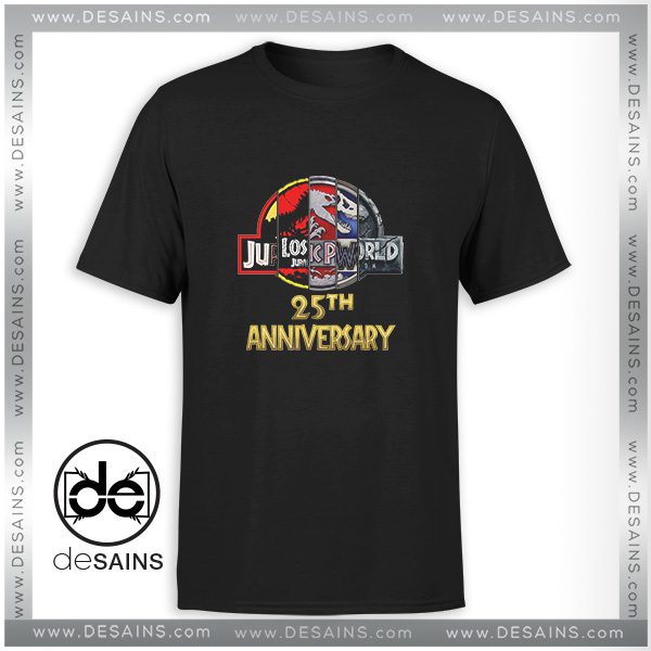 Cheap Tee Shirt Jurassic Park 25th Anniversary Tshirt Size S-3XL