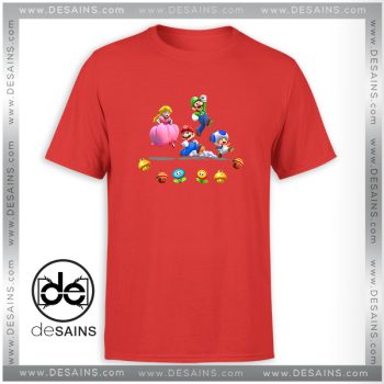 Tee Shirt Super Mario Friends Characters Game