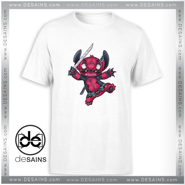 Cheap Tee Shirt Stitch Deadpool StitchPool Movie Tshirt Size S-3XL