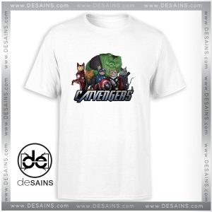 Cheap Tee Shirt The Catvengers Funny Cat Avengers Tshirt Size S-3XL