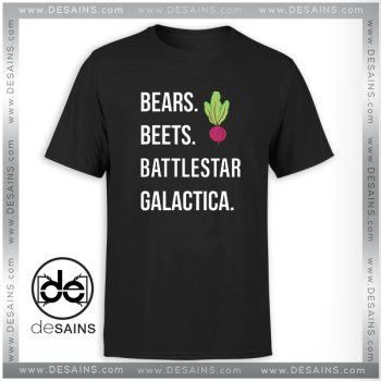 Tee Shirt The Office Bears Beets Battlestar Galactica Funny