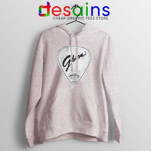 Custom Gibson Guitars Acoustic Pick Sport Grey Hoodie Vintage