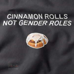 Cute cinnamon roll feminist statement sweatshirt design