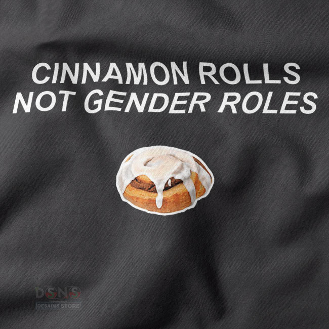 Cute cinnamon roll feminist statement sweatshirt design