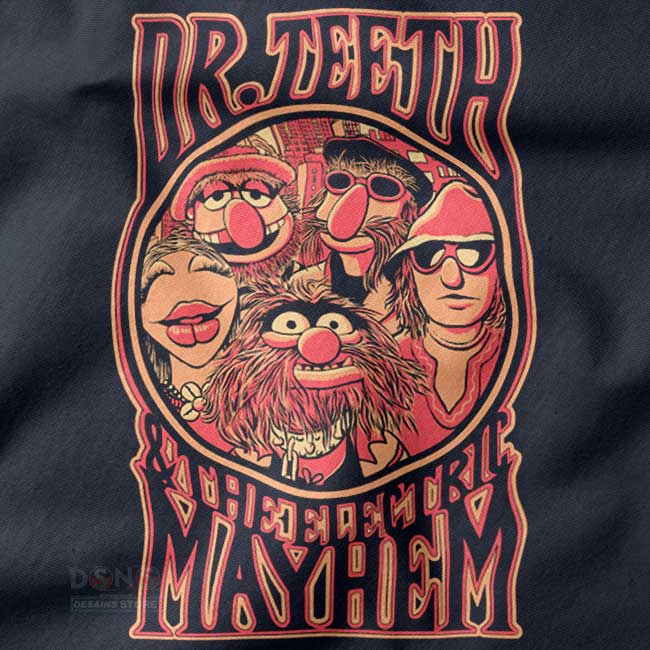 Dr Teeth Muppet music pop culture T-shirt