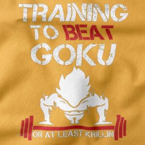 Dragon Ball training to beat Goku fan hoodie design
