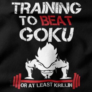 Dragon Ball training to beat Goku fan sweatshirt design