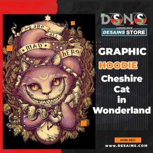 Ethereal Wonderland Hoodie - Cheshire Cat Alice