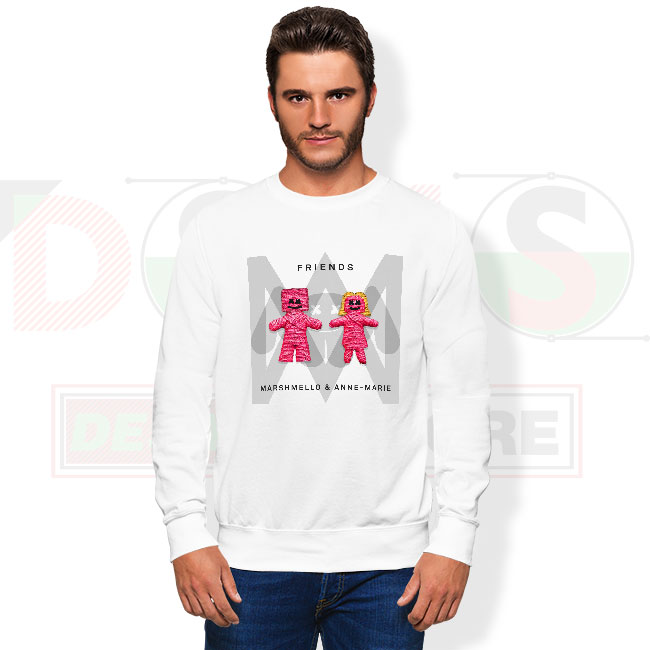 Friends Marshmello Sweatshirt – EDM Music Graphic Crewneck