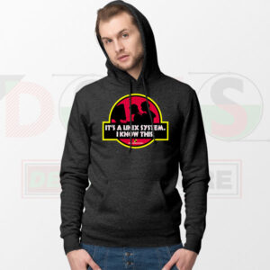 Funny Unix System Park coding hoodie tech humor design