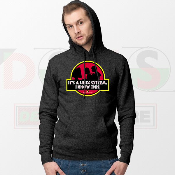 Funny Unix System Park coding hoodie tech humor design