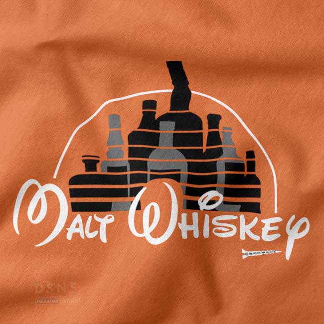 Funny humor tank top with Malt Whiskey parody graphic