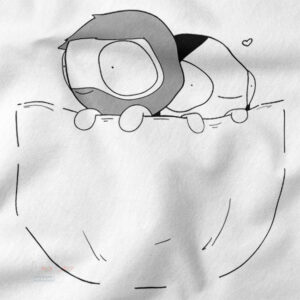 Funny pocket cat anime hoodie for cat and anime lovers