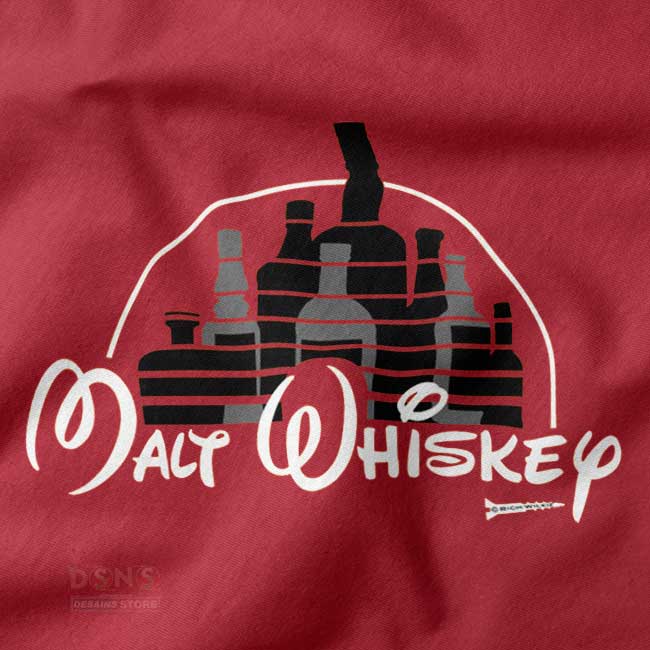 Funny wordplay hoodie Malt Whiskey Not Walt Disney