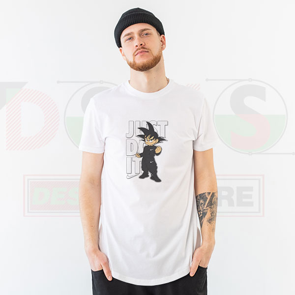 Goku Just Do It T-Shirt – Dragon Ball Anime Streetwear Tee