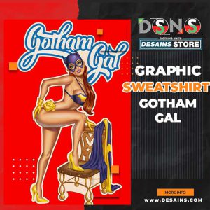 Gotham Gal Sexy DC Comic Graphic Sweatshirt