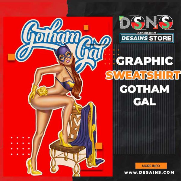 Gotham Gal Sexy DC Comic Graphic Sweatshirt