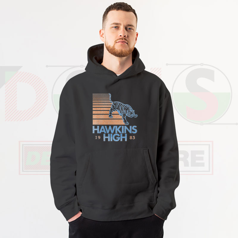 Hawkins High Hoodie – Stranger Things Retro School Graphic