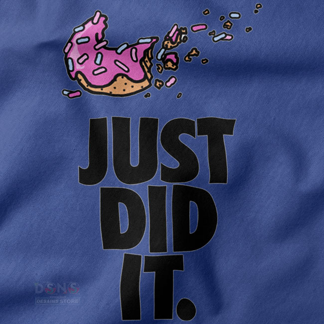 Humor streetwear tee Just Did It Bye Bye Diet graphic