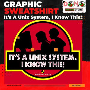 Jurassic Park UNIX System Legend Graphic Sweatshirt