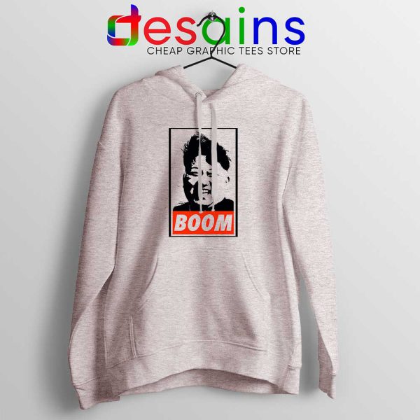 Kim Jong Un BOOM Sport Grey Hoodie Supreme Leader of North Korea S-2XL