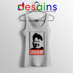 Kim Jong Un BOOM Sport Grey Tank Top Supreme Leader of North Korea Tops